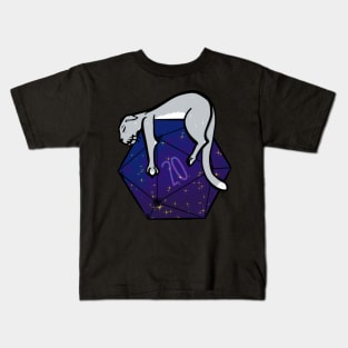 Sleepy Galaxy Kitty Kids T-Shirt